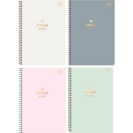 Τετράδιο σπιράλ Interdruk "Dream Book" 21x29cm 4 θεμάτων 120 φύλλων σε διάφορα χρώματα - Ανακάλυψε Τετράδια σχολικά για μαθητές και φοιτητές, για το γραφείο ή το σπίτι με εντυπωσιακά εξώφυλλα για να κερδίσεις τις εντυπώσεις.
